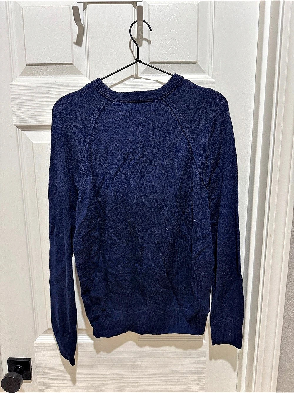 Banana Republic Extra-Fine Italian Merino Wool Crew-Neck Raglan Sweater Crewneck